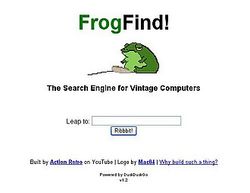 Скриншот сайта FrogFind