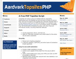 Скриншот сайта Aardvark Topsites - скрипт каталога сайтов